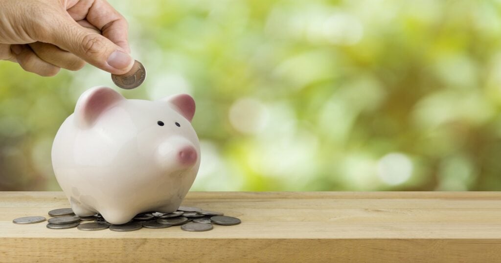 Piggy Bank Save Coins, Saving Money Concept