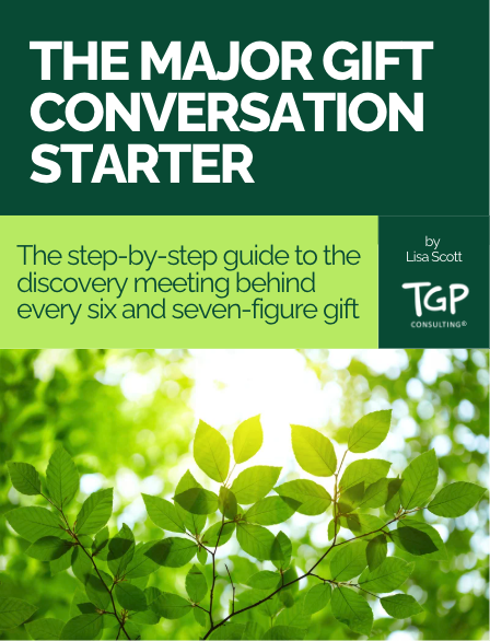 The Major Gift Conversation Starter Cover Page